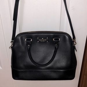 Kate Spade Black Satchel Crossbody Handbag